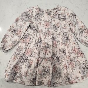 Mebi Floral Long Sleeve Dress